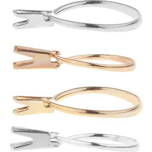 Stainless Steel Spring Type Ring Stone Holder Display Jewelry Tools