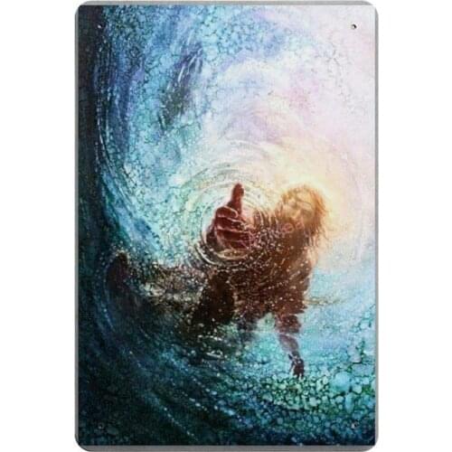 The Hand of God Retro Metal Tin Sign Plaque Poster Wall Decor Art Shabby Chic Gift Suitable 12x8 Inch