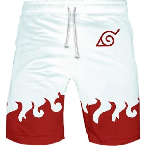 Japanese Anime Naruto 3D Shorts Summer Island Vacation Beach Shorts Swimwear Baggy Casual Running Sport Shorts Loose Short Pants