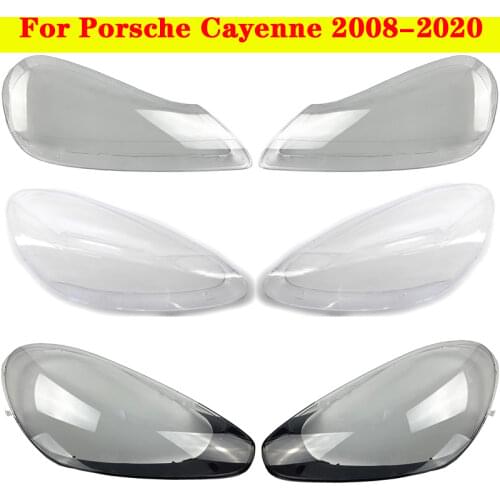Glass Lens Shell For Porsche Cayenne 2008-2017 Car Front Headlight Cover Headlamp Lampshade Lampcover Head Lamp light Case