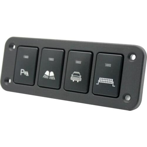 Light Bar+Headlight+Low Beam+Parking Light 4 Gang Switch Panel For Toyota