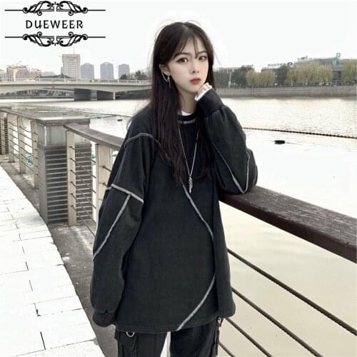 Hoodies Sweatshirts Women Solid Pullovers Womens Oversize Harajuku Korean Style Streetwear Unisex Student Trendy Leisure Ulzzang