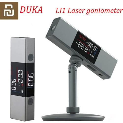Xiaom DUKA LI1 Led Screen Laser Level Cross Line Angle Laser with Measuring Range 32ft Vertical and Horizontal Line With Bracket