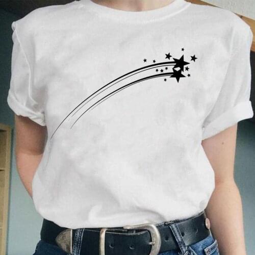 Women Star 90s Cute Lovely New Style Short Sleeve Fashion Graphic Female Tops Cartoon Lady Clothes Tees Tshirt Print T-Shirt