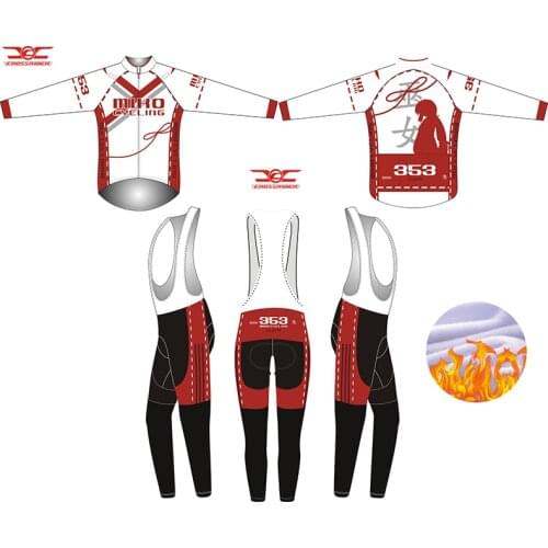 2019 Winter 353 long Men thermal fleece Japan Cycling Jersey Bicycle Wear Bicycle Uniform MTB Bike Clothing Cycling Clothes