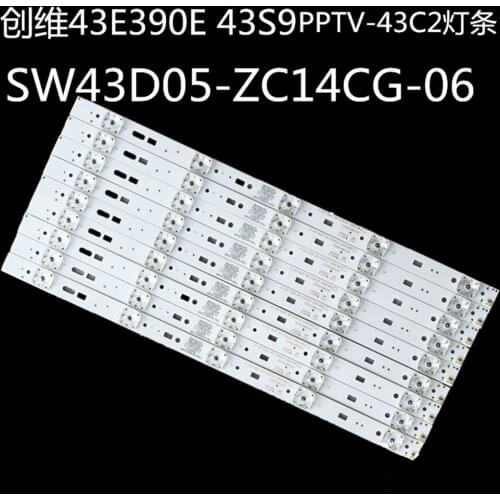 10pcs/lot for PPTV-50C2S K50J led backlight 303SW500031 SW50D06A-ZC14CG-02 7765-650000-D000 6lamps