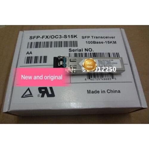 100%New In box 1 year warranty SFP-FX/OC3-S15K SFP 15KM 1310NM 155M Need more angles photos, please contact me