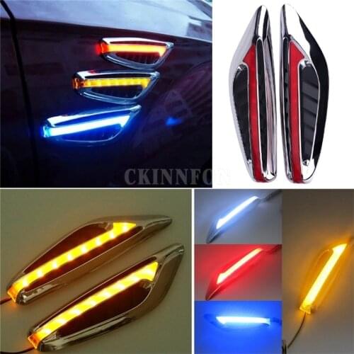 200Pcs/Lot 2Pcs/Pair Universal Steering Light Fender Side Lamp DC12V Blade Shape Auto Car LED Side Lights Turn Signal Lights