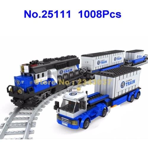 Ausini 1008pcs railway trains building blocks 1 Toy