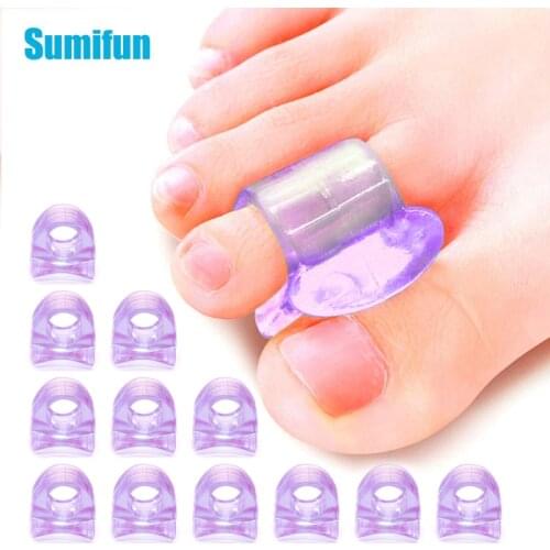 6Pcs Silicone Gel Toe Separator Bunion Spacers Thumb Overlapping Corrector Hallux Valgus Orthopedic Foot Care Support Tool D4444
