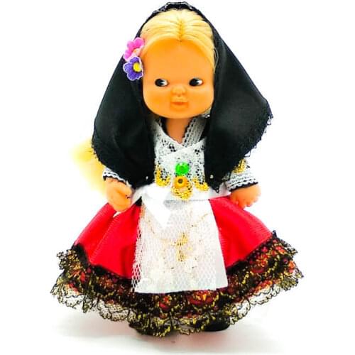 Carthagenera Cartegena gift dress and accessories for famous belly doll, doll not included. Made in Spain