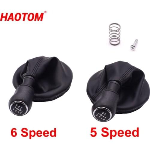 Car Gear Shift Knob Stick 5/6 Speed Gear Lever Stick Gaiter Boot Cover for VW Transportr T5 T5.1 T6 2003 2005-2015 7H0711113
