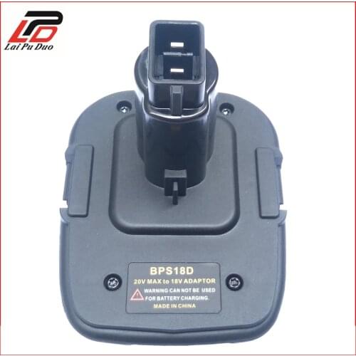 For Black&Decker 20V Li-Ion for PORTER CABLE 20V Lithium Ion Battery BPS18D Battery Adapter for DC9096 DC9098 DE9096 18V Battery