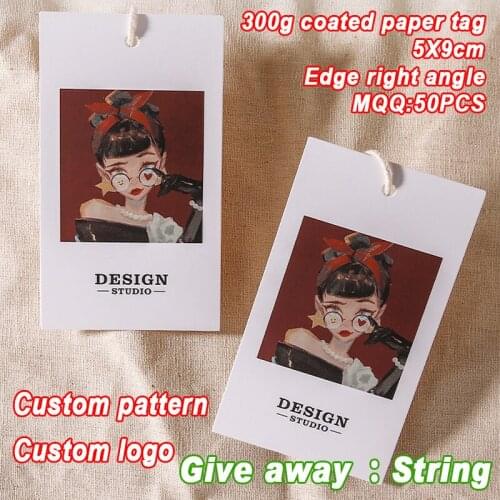 Childrens womens mens clothing dress shirts Coated paper custom clothing trademark custom paper factory direct production