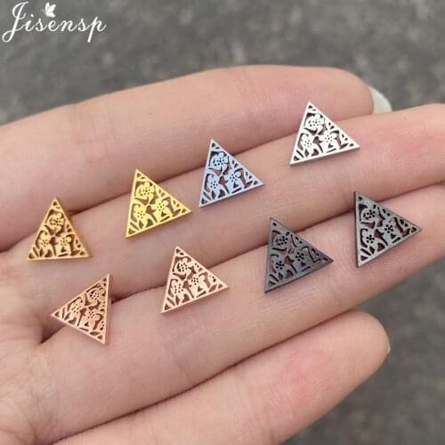 Fashion Cute Daisy Flower Stud Earrings for Women Kids Punk Black Triangle Earings Minimalist Jewelry Girls Vanlentines Day Gif