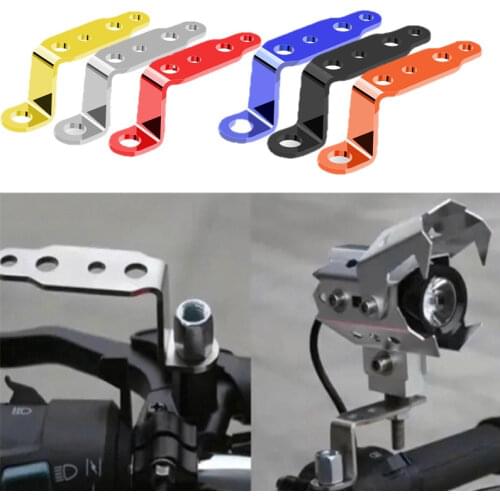 Motorcycle Modified Headlight Bracket Rearview Mirror LED Spotlight Multifunctional Electric Car Accessories Extension Bracket