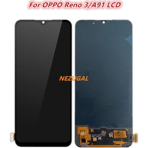TFT LCD 6.4" AMOLED LCD display for OPPO Reno 3 LCD touch screen digitizer assembly For OPPO A91 LCD Display Replacement