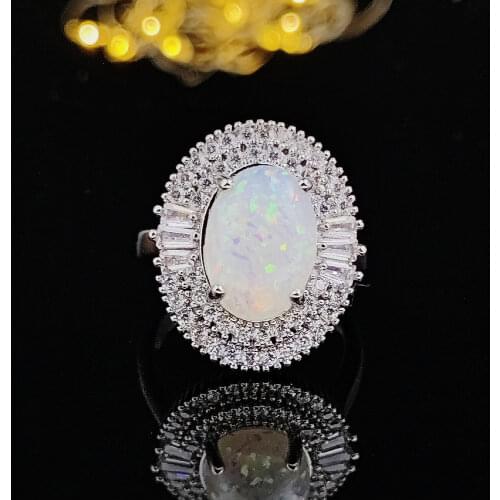 2021 New Luxury Oval 925 Sterling Silver Engagement Ring for Women Anniversary Gift Jewelry Wholesale R6553