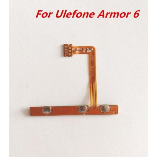New Original For Ulefone Armor 6 6.2inch Cell Phone Parts Power On Off Button+Volume Key Flex Cable Side FPC Repair Accessories