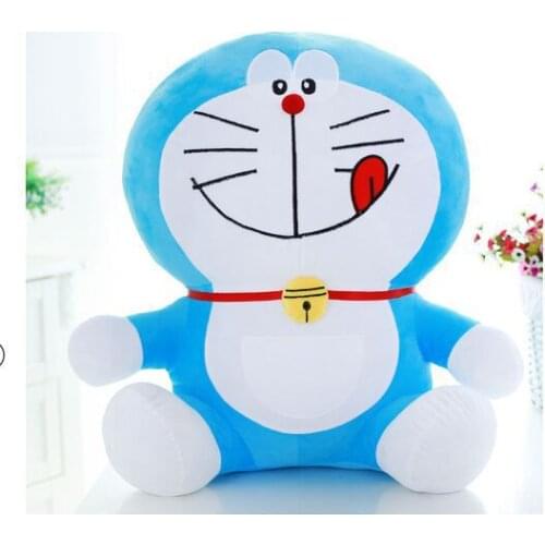 New plush new blue doraemon toy stuffed cute naughty doraemon doll gift about 50cm 0022