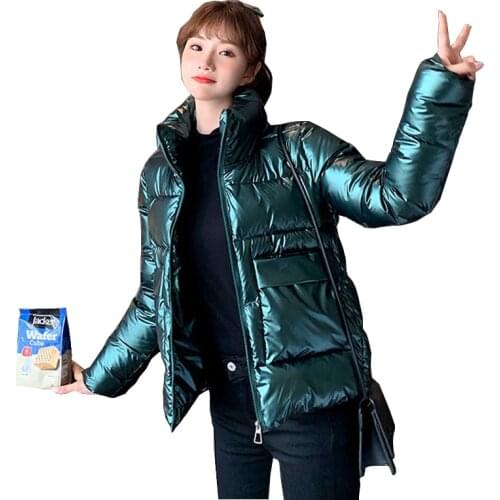 Women Winter parkas 2021 New Solid thicken warm windproof jackets snow coat for female size