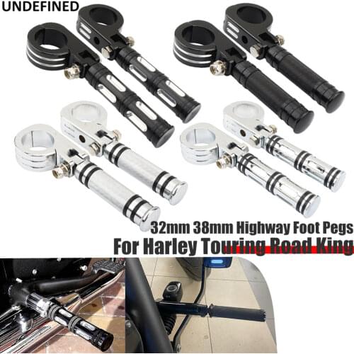 32mm 38mm Motorcycle Highway Foot Pegs Engine Guard Footpeg Footrest for Harley Touring Road King Sportster 883 Softail Dyna