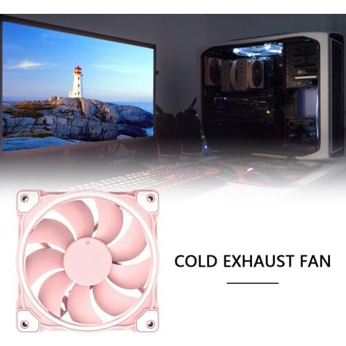 120mm 12V Portable DC PWM Cooling Fan Practical Multi-functional Durable Classic Texture Desktop PC Case Chassis Cooler