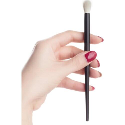 06 Professional Handmade Makeup Brushes Soft Saikoho Goat Hair Nose Eye Shadow Blending Brush Ebony Handle Make Up Brush