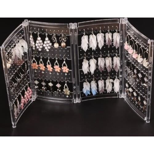 Simple ABS Multi-functional Earring Storage Shelf Jewelry Display Rack Display Necklace Bracelet Organizer Counter Display Stand