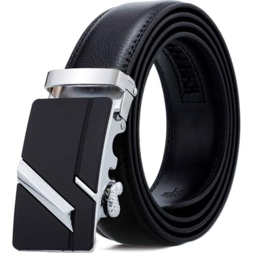 Cow Genuine Leather Luxury Strap Male Belt For Men Classice Business Automaic Buckle Men Belt High Quality Cummerbunds