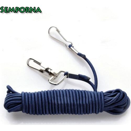 5m Fishing Missed Rope Fish Pole Rod Protector Elastic Rubber Rope Line Fishing Tackle Tools