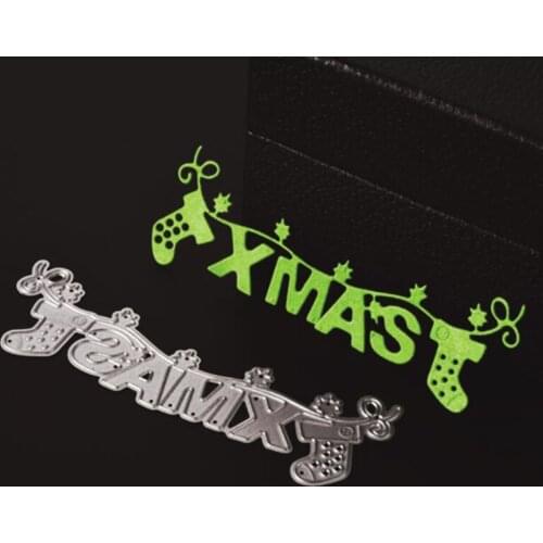 SCD321 Christmas Socks Metal Cutting Dies For Scrapbooking Stencils DIY Album Cards Decoration Embossing Folder Die Cuts New