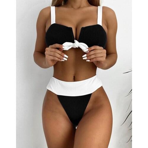 Sexy Thong Bikini 2021 Swimsuit Female Bathing Suit Women`s Swimwear Push up Bikini Set Swimming Swimsuits Women Summer Beahwear