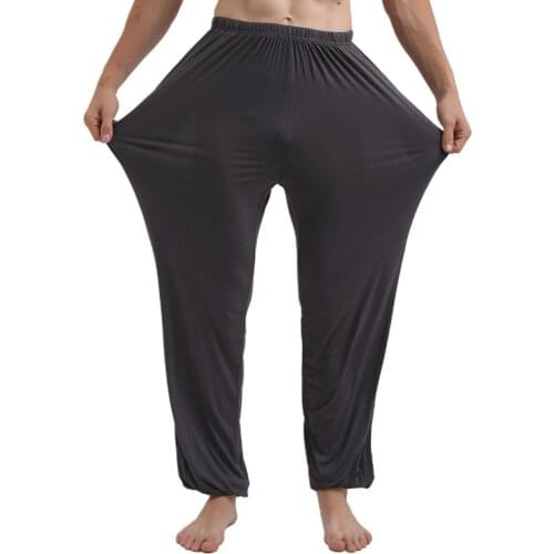 Men Loose Casual Pant Solid Cotton Sleep Pajama Pants Plus Size 3XL-7XL Home Wear Oversize Female Sleepwear Pijama Trousers
