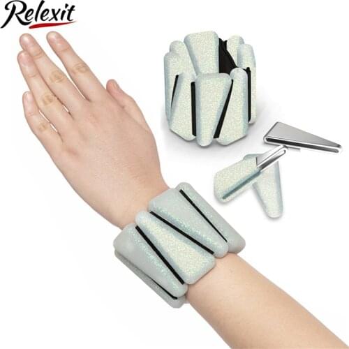 1 Pair Silicone Weights Bracelet Adjustable Wrist Ankle Strap Running Yoga Pilates Training Exercise Fitness Equipment Wristband