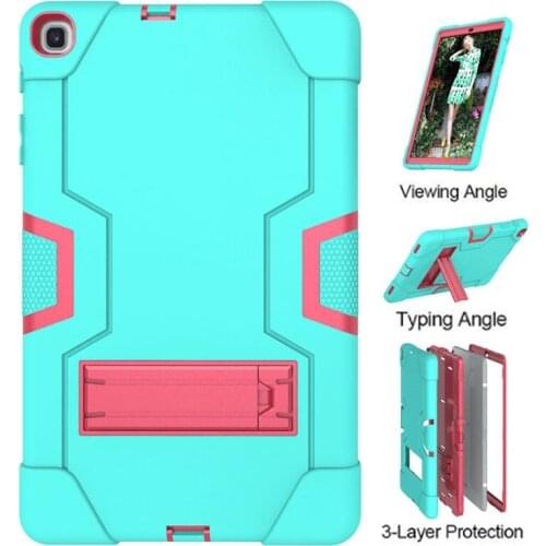 Heavy Duty Armor Tablet Shell for Samsung Galaxy Tab A 10.1 2019 T510 T515 SM-T510 SM-T515 Case Shockproof Silicon PC Cover