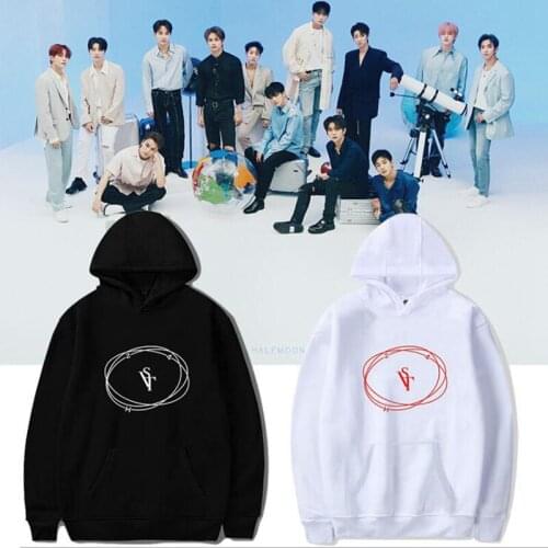 Kpop seventeen mini album 24H same men hoody sweatshirts unisex pullover printing sweatshirt casual top streetwear