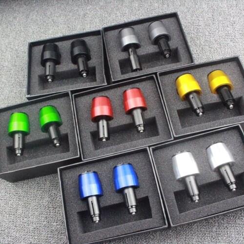 7/8" 22mm CNC Aluminum Universal Motorcycle Handlebars Grips Ends Bar Ends Handlebars Caps For Kawasaki Yamaha Honda SUZUKI