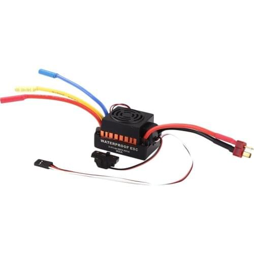 Waterproof 60A Brushless Esc Electronic Speed Controller With 5.5V / 3A Bec For 1/10 Rc Car (Orange)