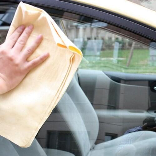 1pc Deerskin Absorbent Towels Chamois Towel Car Kitchen Cleaning Drying Wipe