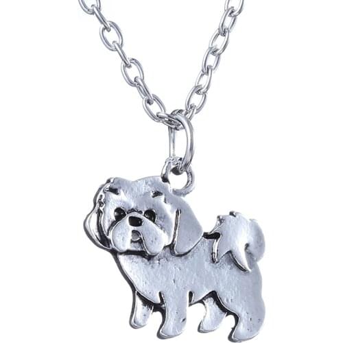 High Quality Bohemian Antique Shih Tzu Necklace Bohemia Kolye Colares Joyeria Statement Necklaces For Women Men Jewelry