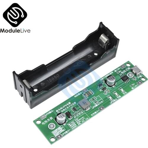 5V 18650 Lithium Battery Charger Protection Board with Power Boost UPS Multi-Function Discharge Charge Balance Step Up Module