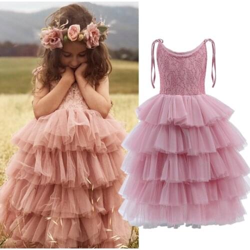 3-8y Summer Fall Clothes for Kids Girls Dress Dots Autumn Clothing Girl Party Dresses Girl Casual Wear Pink Dresses
