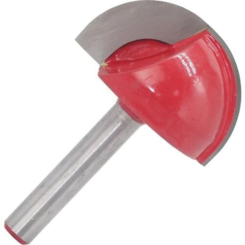 1-inch Cutting Dia, 1/4-inch Steel Shank 2-Flute, Carbide Tipped Cove Core Box Router Bit