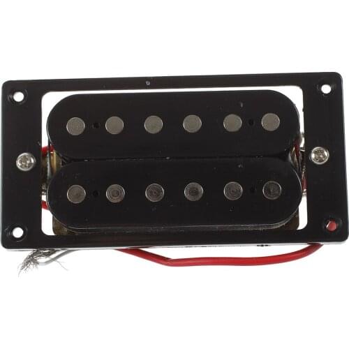 2PCs(1 set)Black Humbucker Double Coil Electric Guitar Pickups + Frame Screw