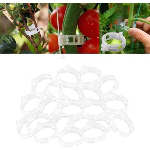 200Pieces Garden Plant Stem Support Clips Gripper Vine Clips Plastic Garden Trellis Clips for Vine, Beans, Vegetables, Fruits