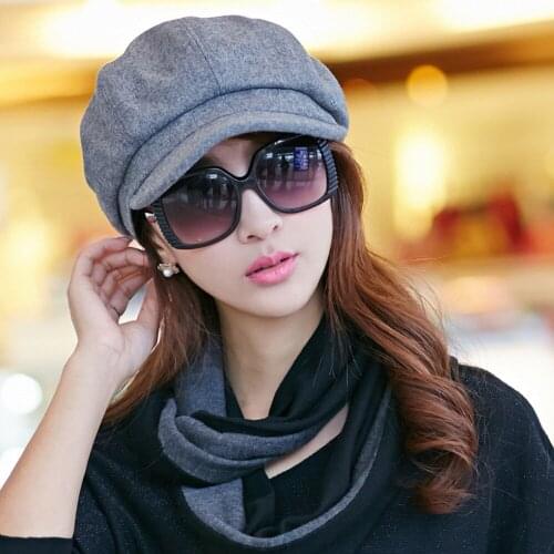 2020 Super Warm High Quality Fashion Artist Wool Beret Hat For Cap Female Cap Casual Dome Bare Chapeu Feminino Boina For Women
