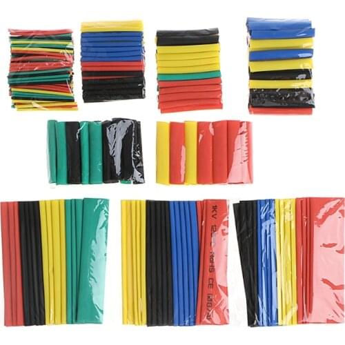 328 Pcs 2:1 Polyolefin Heat Shrink Tubing Tube Sleeve Wrap Wire Set 8 Size W315