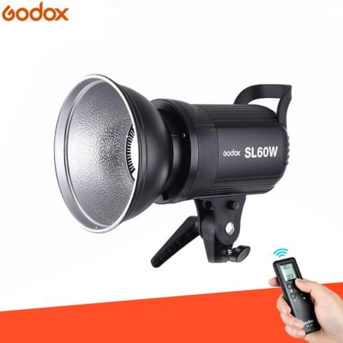 Photo Studio Godox SL-60W CRI 95+ LED Video Light SL60W White 5600K 60W Bowens Mount + Remote Controller + Reflector