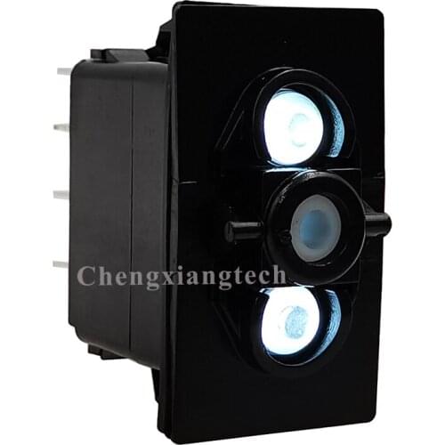 5 Pins Momentary ON OFF White Led Lights Switch Base Only for Carling Arb Narva Style Car Boat Truck Marine Rocker Switch